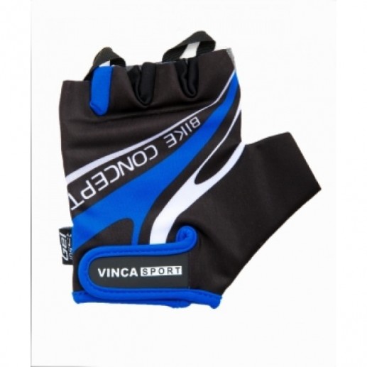 Велоперчатки Vinca sport VG 949 black/blue купить в Минске.